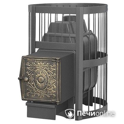 Дровяная банная печь Везувий Легенда Стандарт 28 ДТ-4 чугун в Симферополе